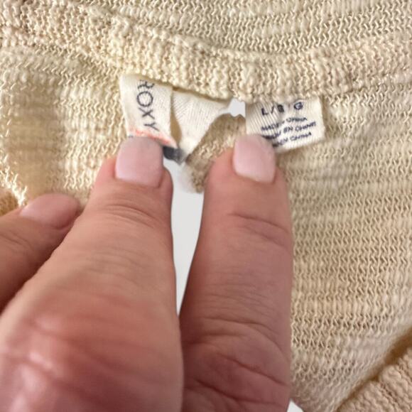 Roxy Good Vibration Slub Knit Beachy Hoodie (L) - Picture 9 of 11